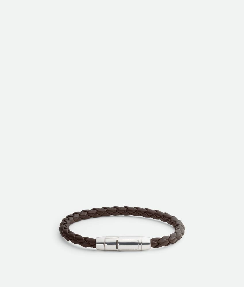 Bottega Veneta Pulsera Braid de piel
