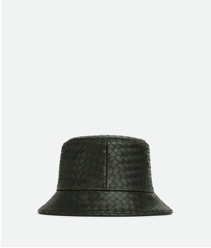 Bottega Veneta Sombrero Bucket De Piel Intrecciato