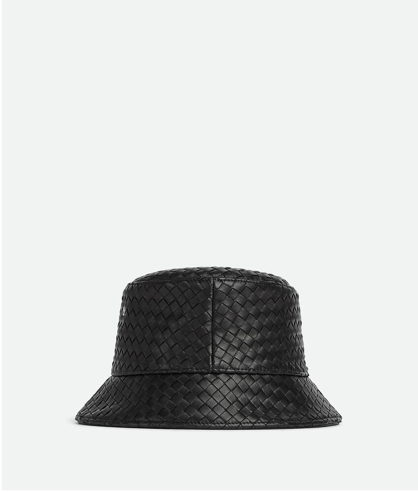 Bottega Veneta Sombrero Bucket De Piel Intrecciato