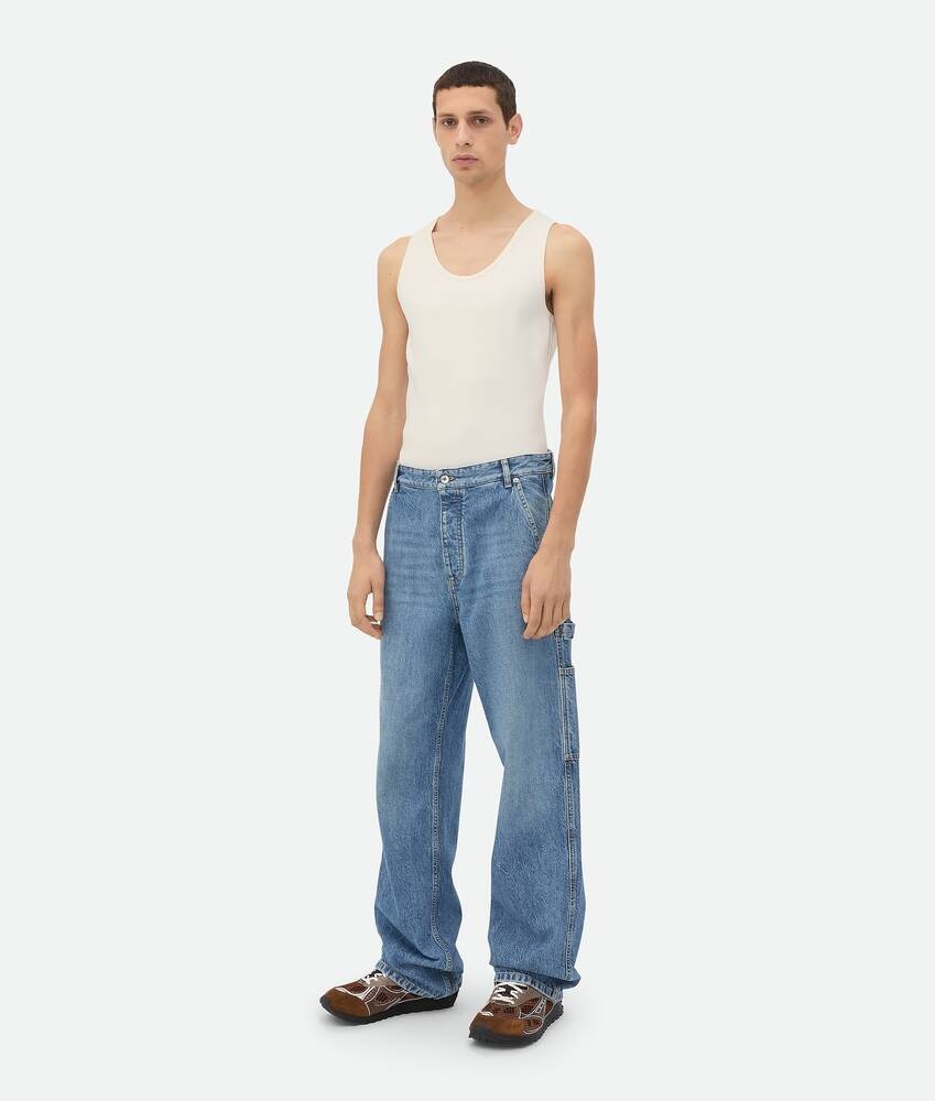 Bottega Veneta Vaqueros Vintage Indigo Cargo