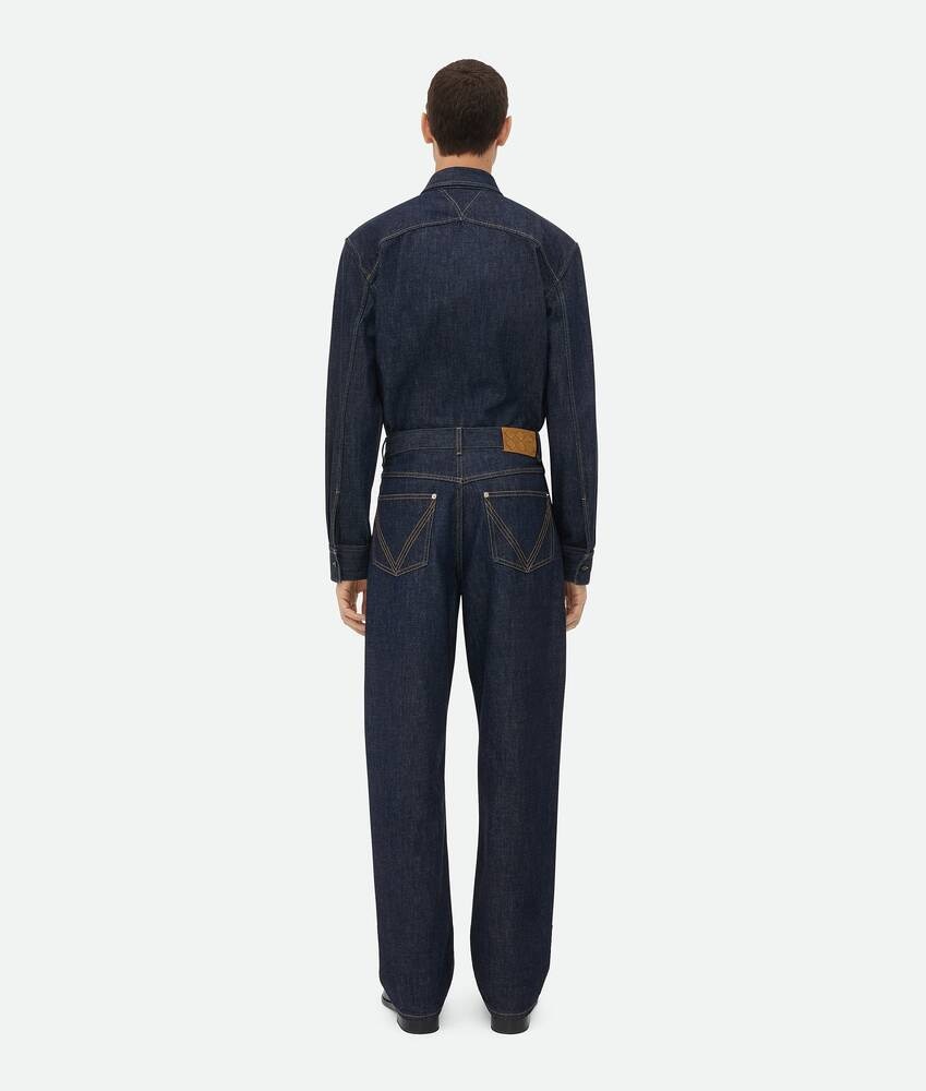 Bottega Veneta Vaqueros Wide Leg De Color Indigo
