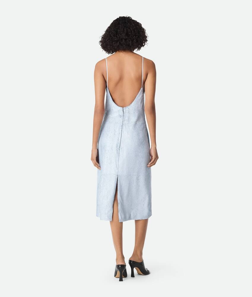 Bottega Veneta Vestido De Charol Con Flecos