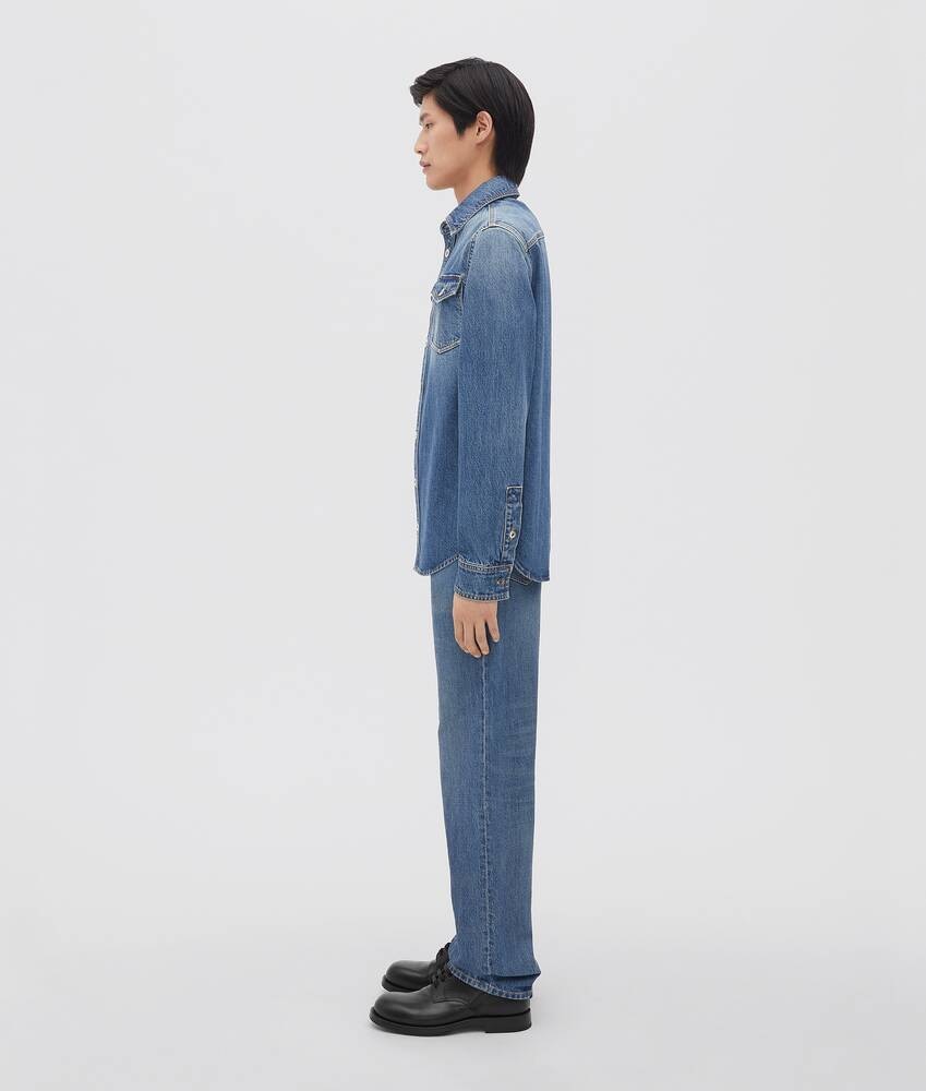 Bottega Veneta Camisa De Denim Original Medium Wash