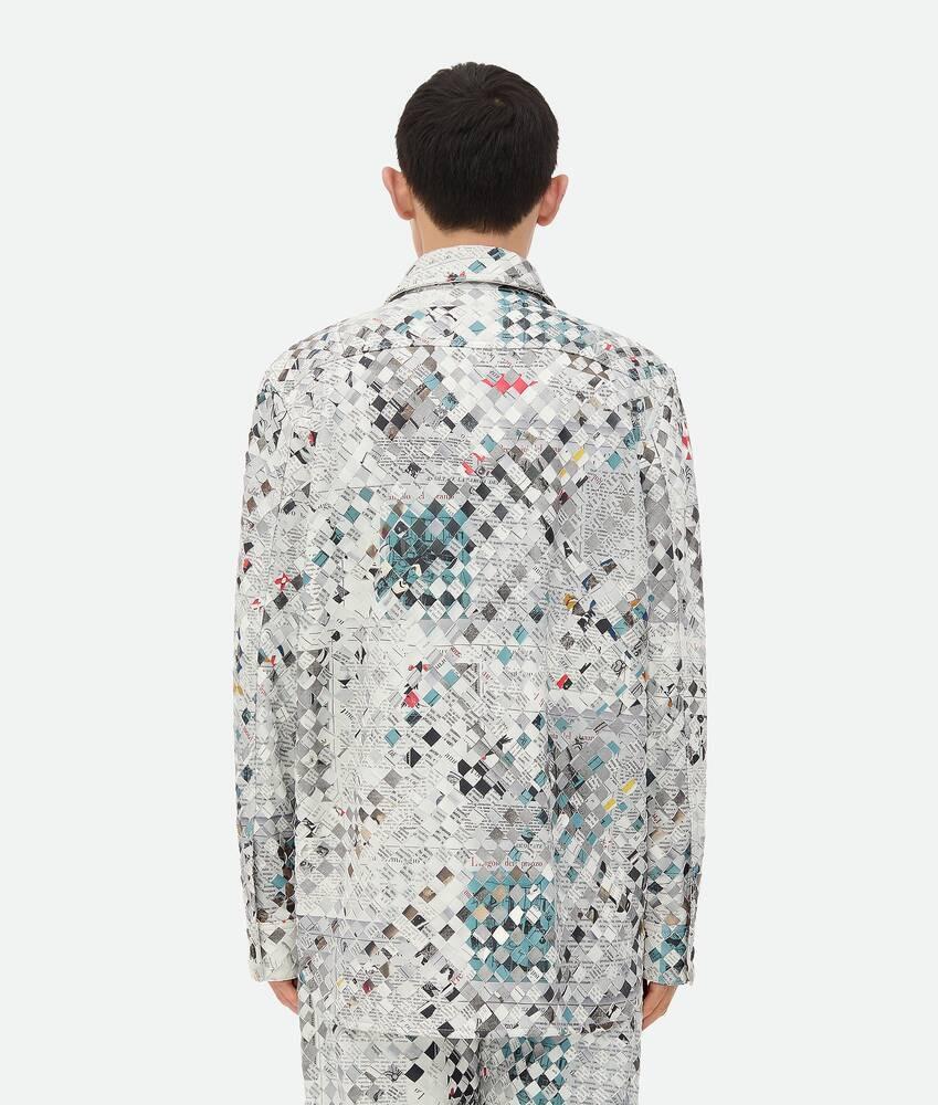 Bottega Veneta Camisa De Piel Intrecciato Estampada