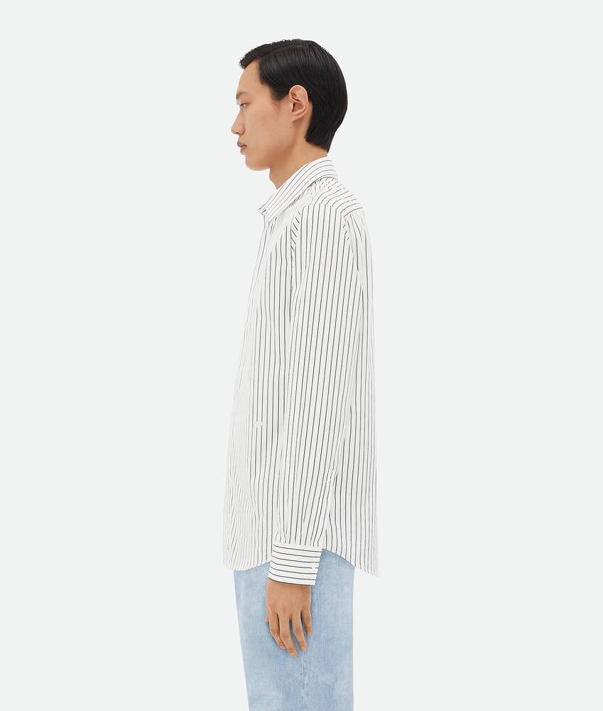 Bottega Veneta Camisa De Popelina Con Raya Diplomática