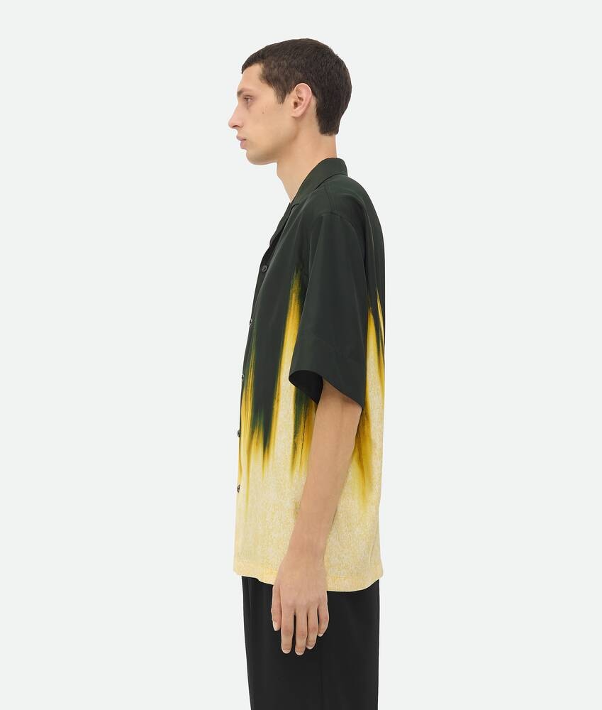 Bottega Veneta Camisa De Viscosa Con Estampado Degradado Inspirado En Un Pétalo