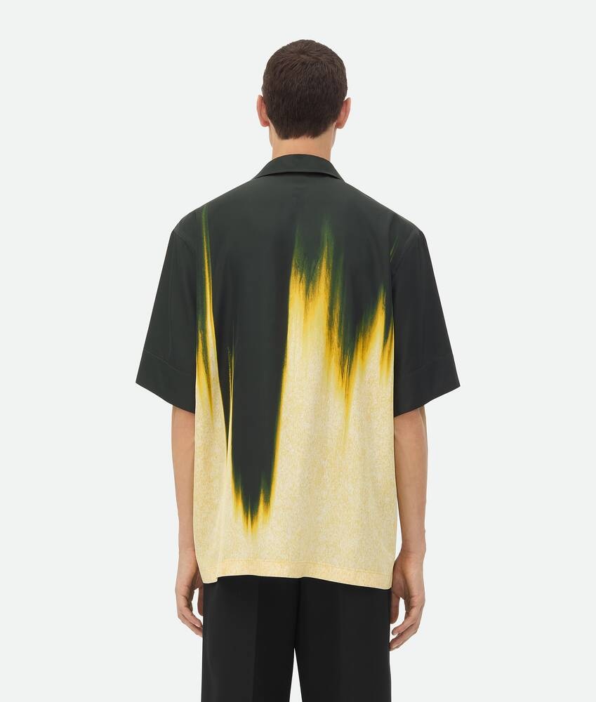 Bottega Veneta Camisa De Viscosa Con Estampado Degradado Inspirado En Un Pétalo