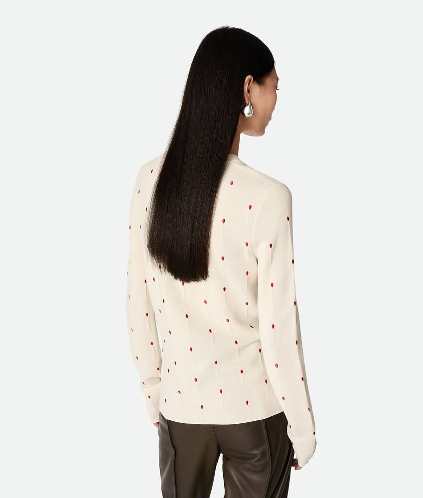 Bottega Veneta Camiseta De Algodón Con Fósforos Bordados