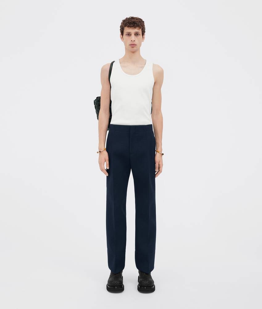 Bottega Veneta Camiseta De Tirantes De Algodón Acanalado Elástico Seco