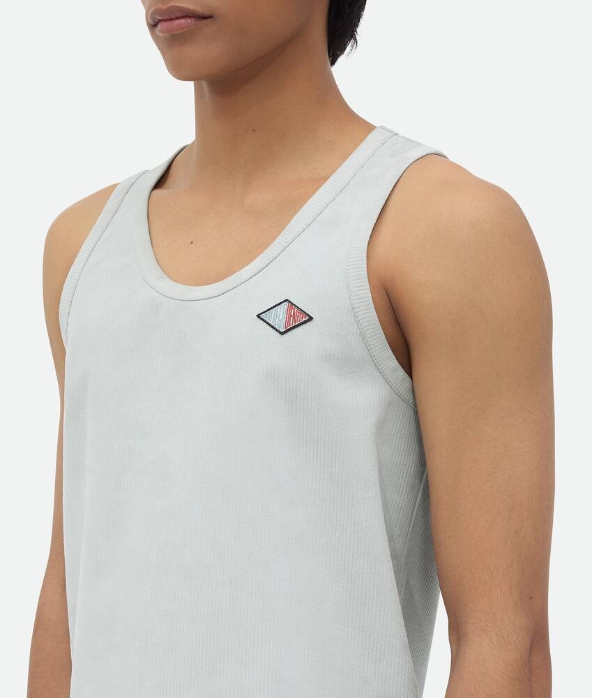 Bottega Veneta Camiseta De Tirantes De Punto De Canalé Sobre Piel