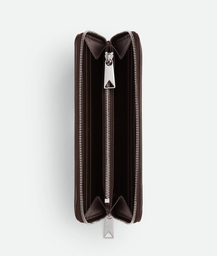 Bottega Veneta Cartera Con Cremallera En El Contorno Intrecciato