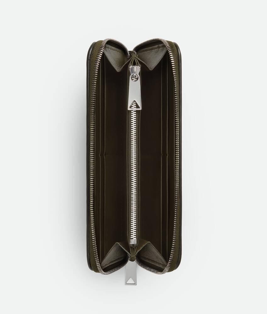 Bottega Veneta Cartera Con Cremallera En El Contorno Intrecciato