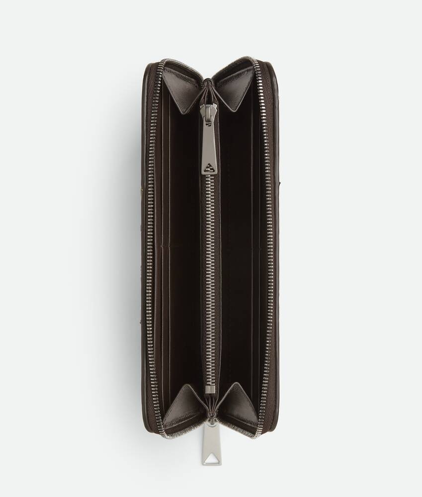 Bottega Veneta Cartera Con Cremallera En El Contorno Intrecciato