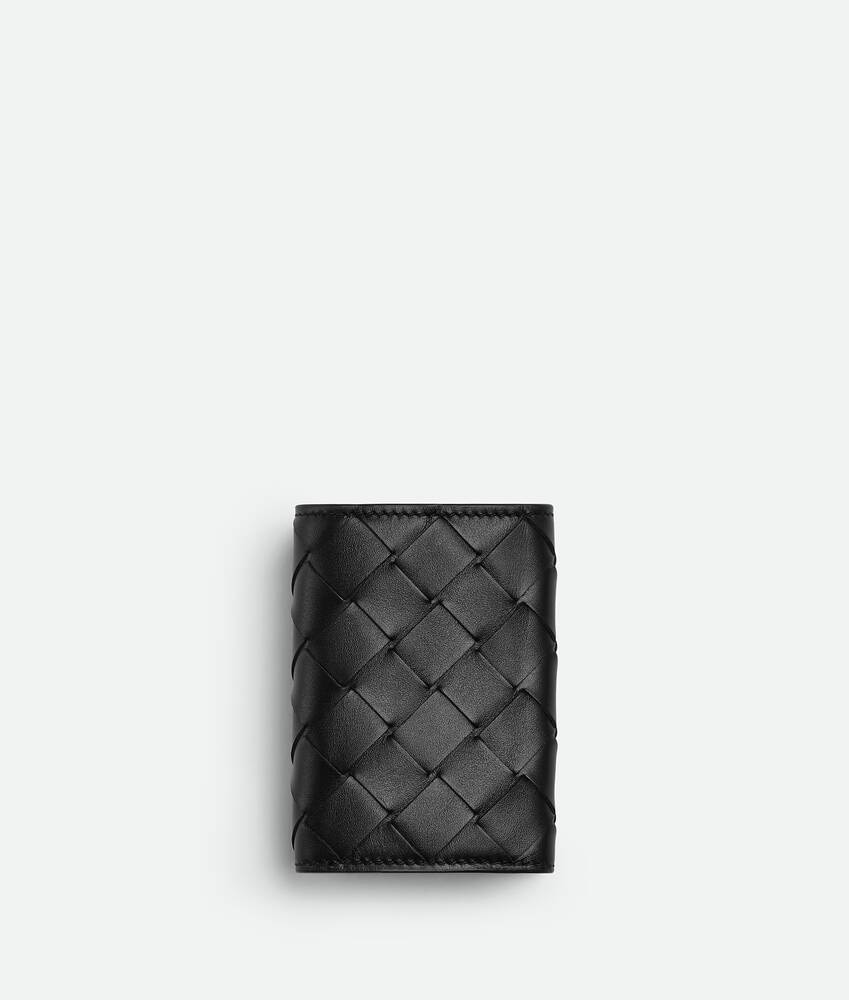 Bottega Veneta Cartera De Triple Hoja Intrecciato Tiny