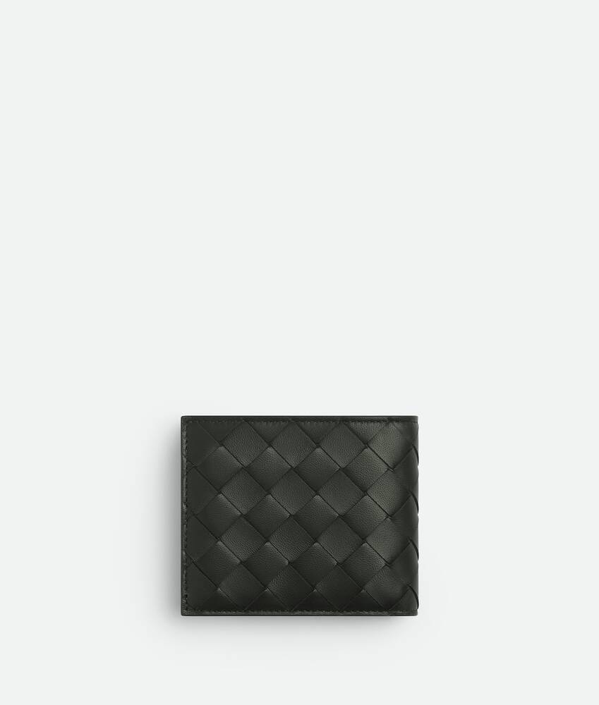 Bottega Veneta Cartera Intrecciato Diagonal Bi-Fold Con Monedero