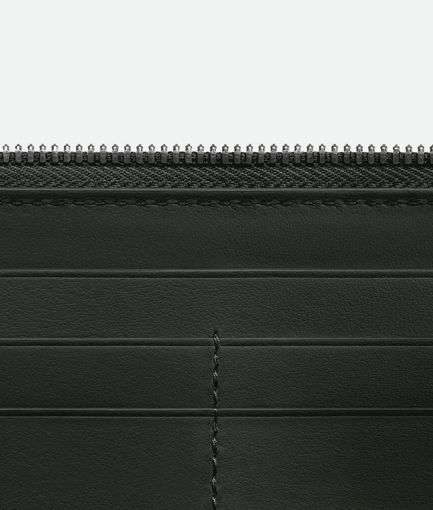 Bottega Veneta Cartera Intrecciato Diagonal Con Cremallera En El Contorno