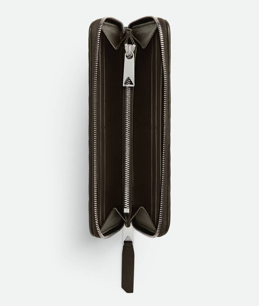 Bottega Veneta Cartera Intrecciato Piccolo Con Cremallera En El Contorno