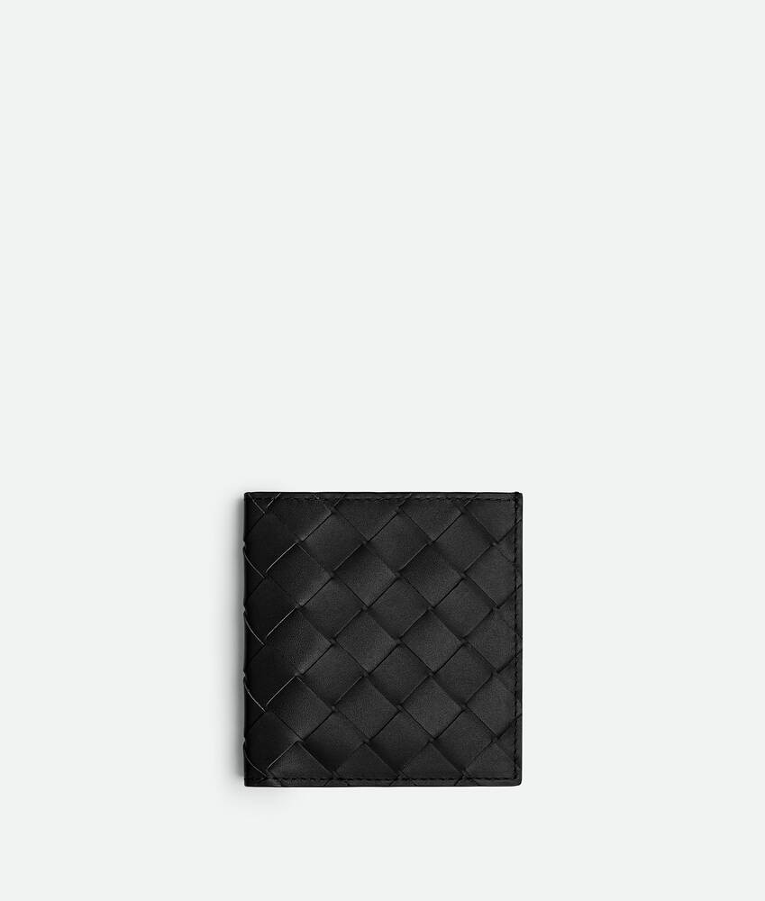 Bottega Veneta Cartera Intrecciato slim de doble hoja