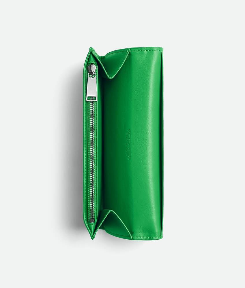 Bottega Veneta Cartera Larga Con Monedero Intrecciato