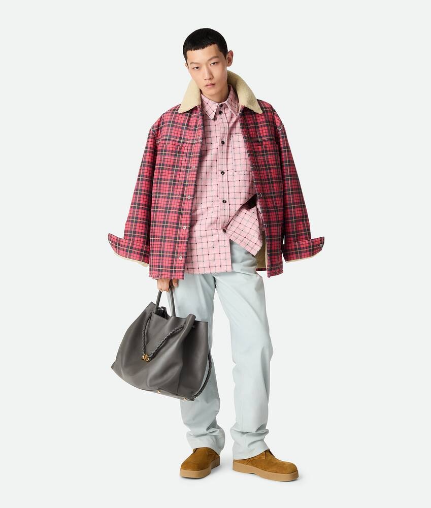 Bottega Veneta Cazadora de piel de borrego estampada