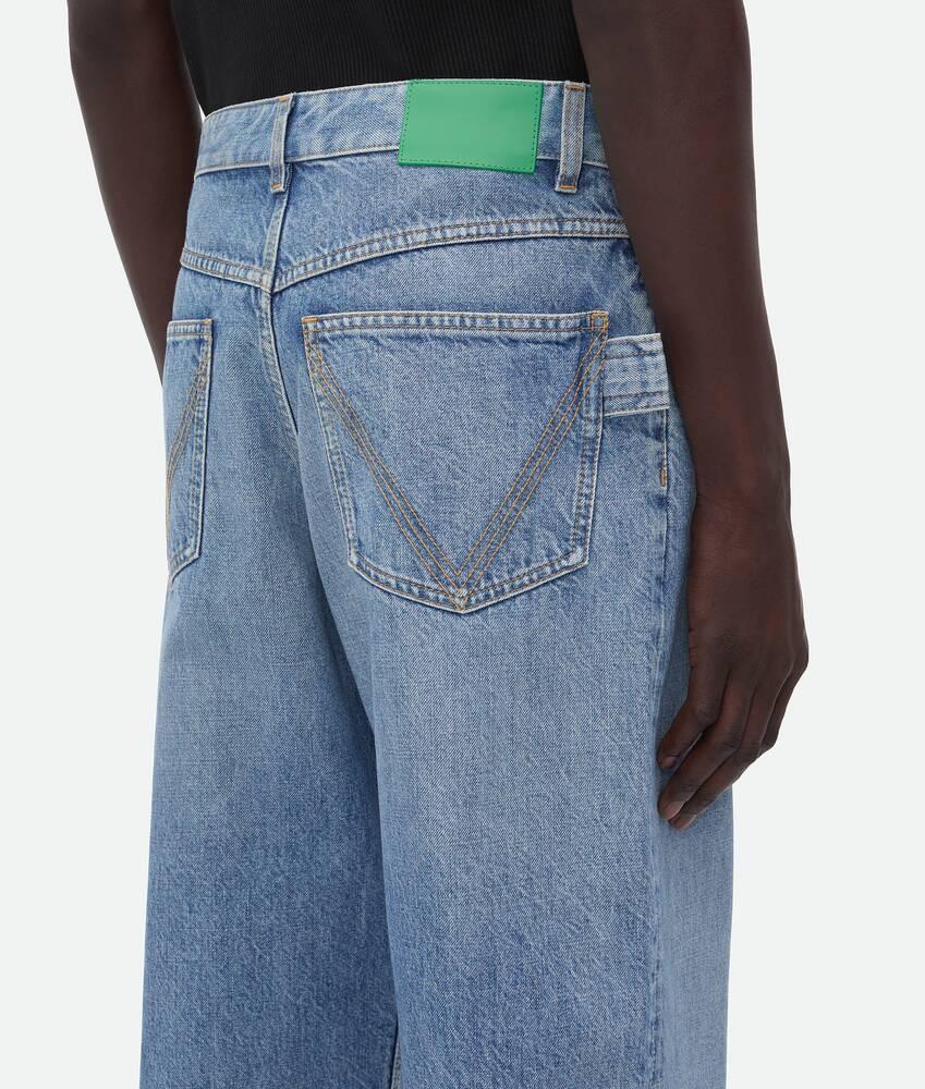 Bottega Veneta Denim De Pernera Ancha índigo Lavado Vintage