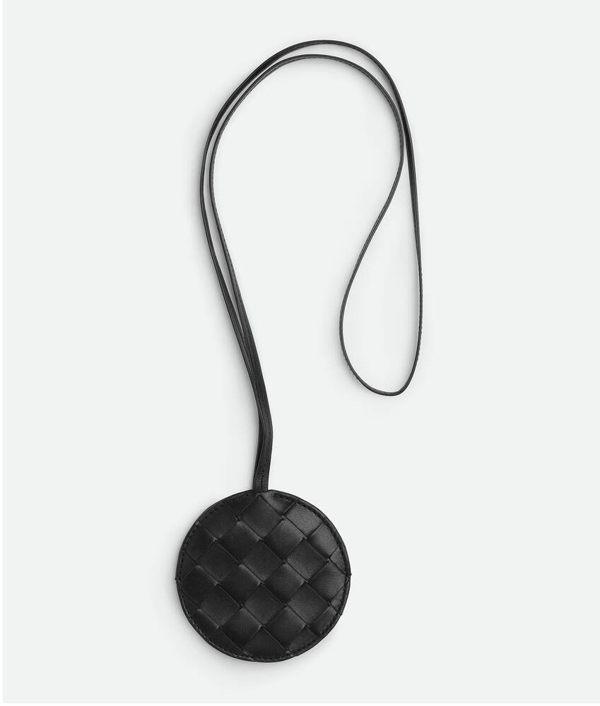 Bottega Veneta Espejo con funda Intrecciato con correa