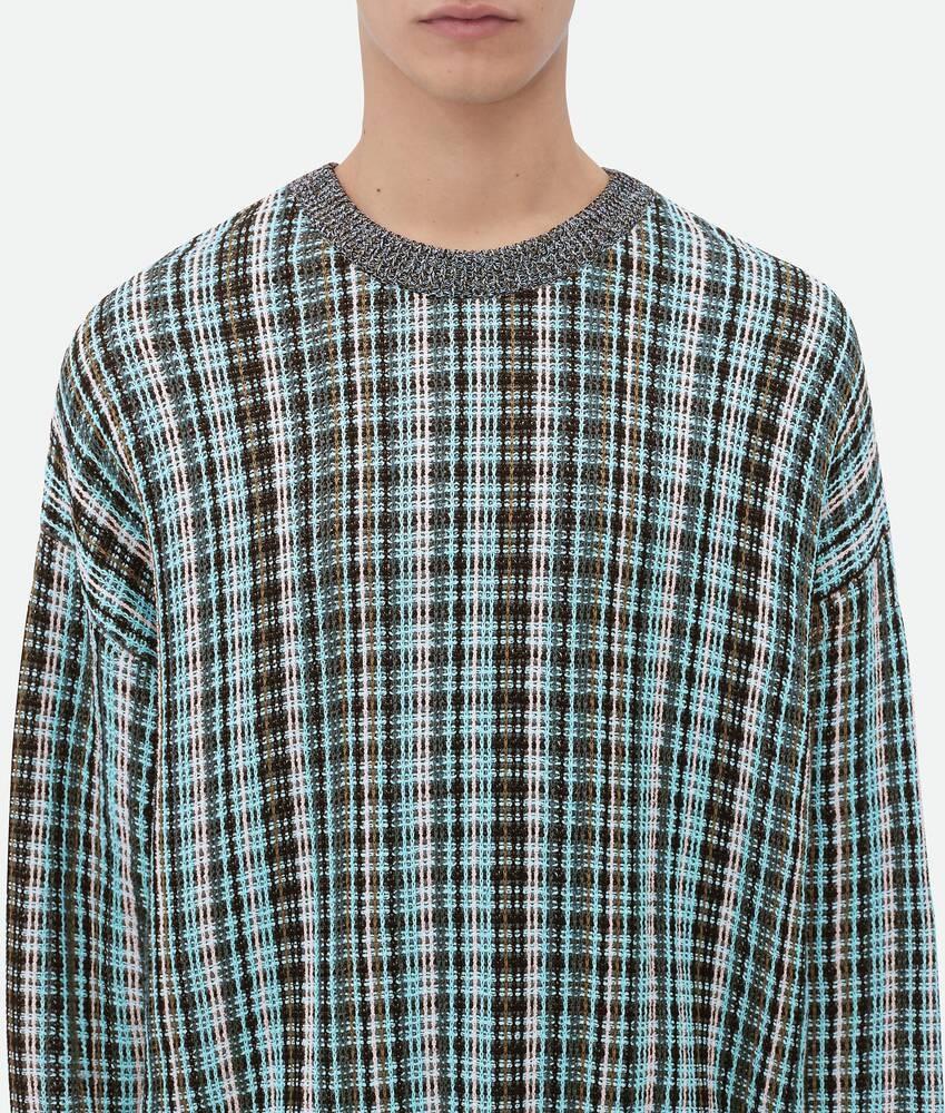 Bottega Veneta Jersey De Viscosa Y Algodón A Cuadros