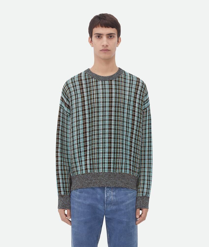 Bottega Veneta Jersey de viscosa y algodón a cuadros