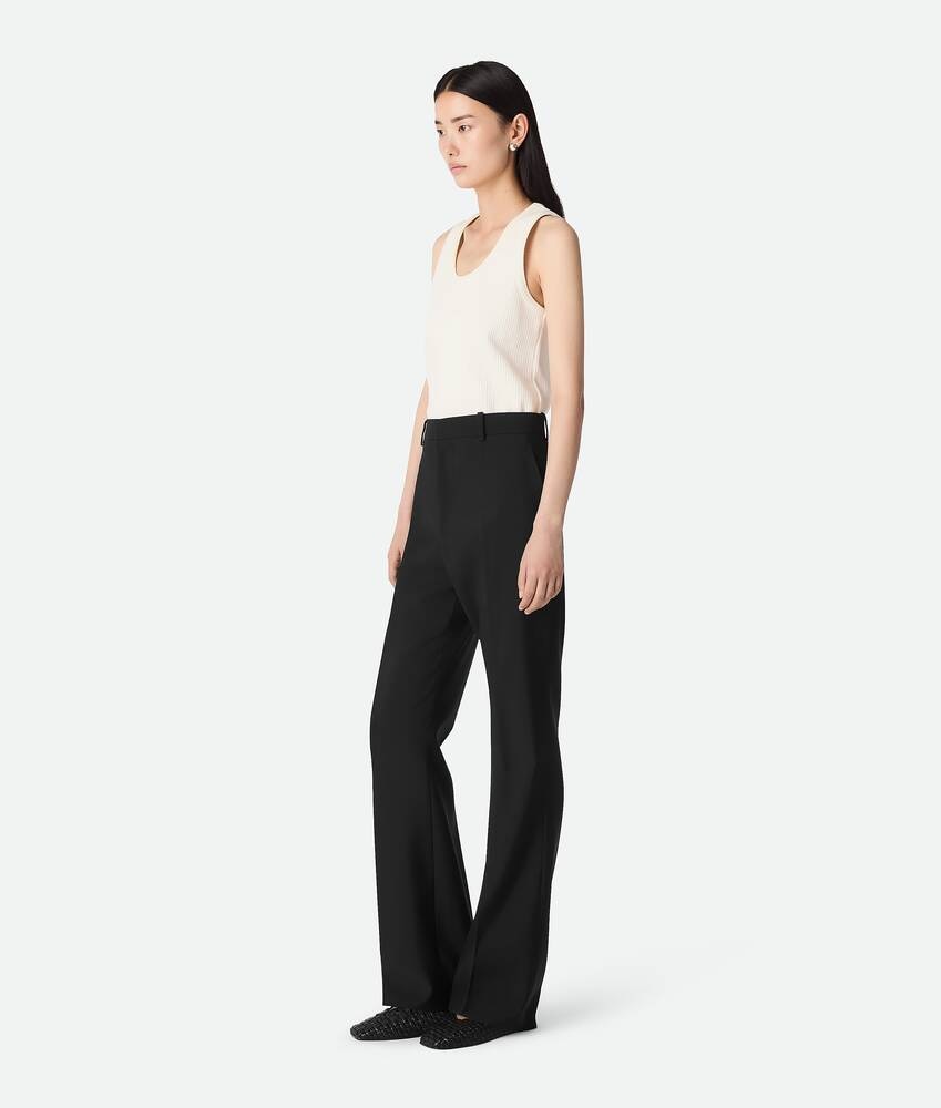 Bottega Veneta Pantalones Acampanados De Lana Ligera