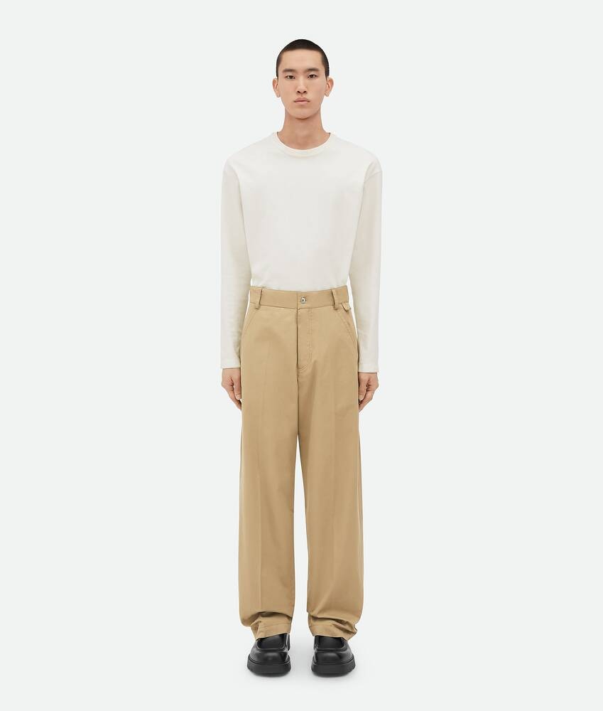 Bottega Veneta Pantalones Cargo de sarga de algodón ligero