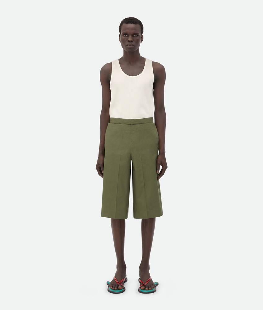 Bottega Veneta Pantalones Cortos De Algodón Compacto