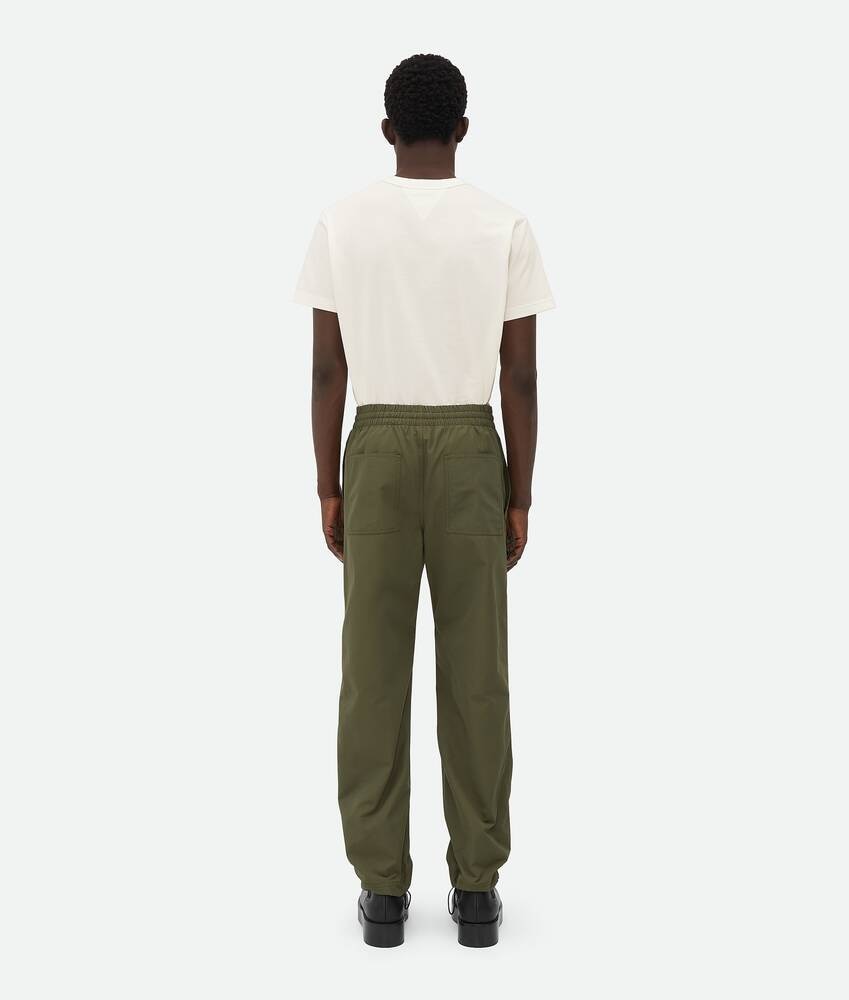 Bottega Veneta Pantalones De Faya De Algodón Técnico