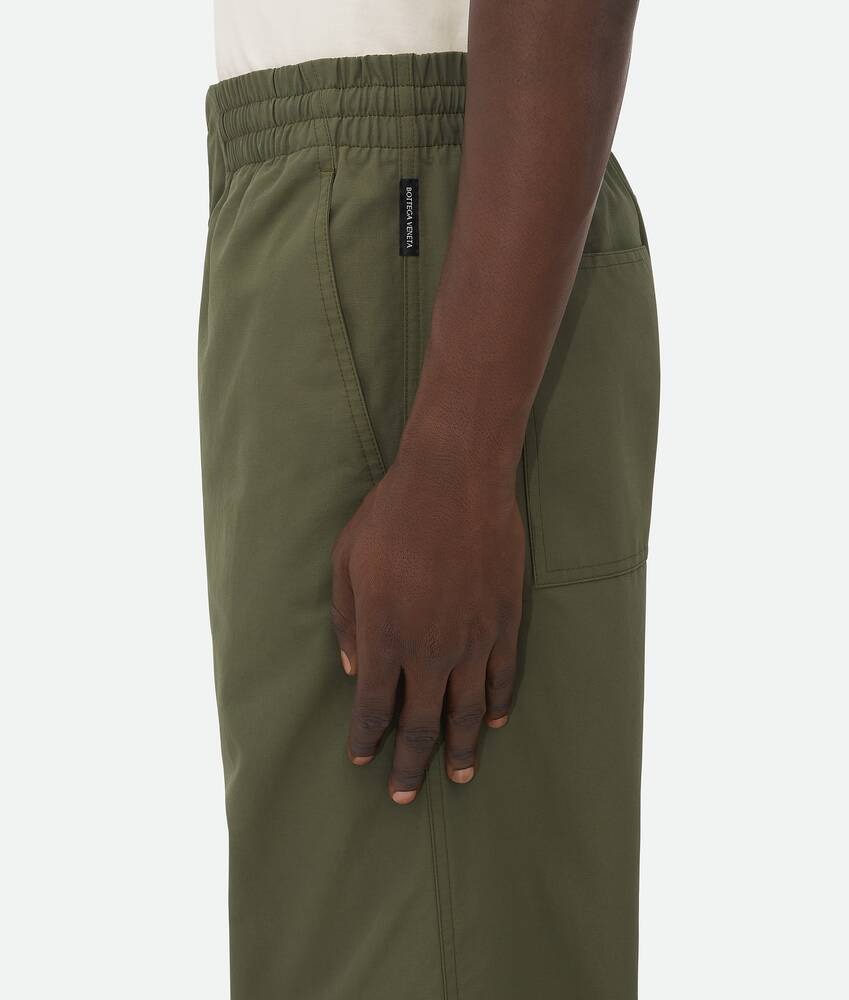 Bottega Veneta Pantalones De Faya De Algodón Técnico