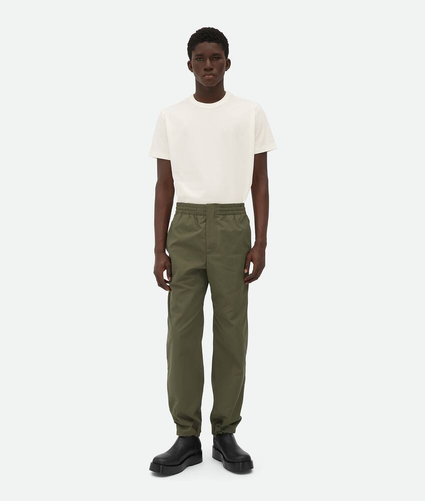 Bottega Veneta Pantalones de faya de algodón técnico