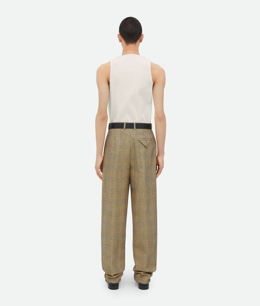 Bottega Veneta Pantalones De Lana Príncipe De Gales