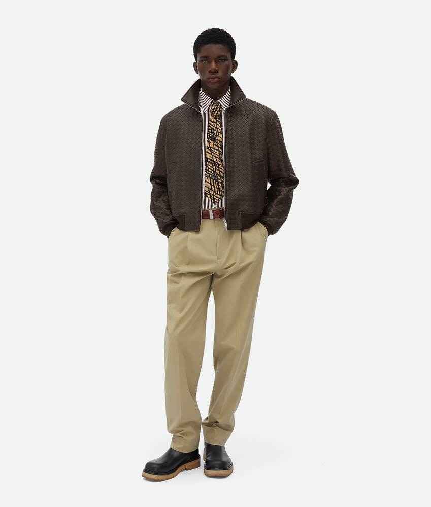 Bottega Veneta Pantalones De Sarga De Algodón Ligero