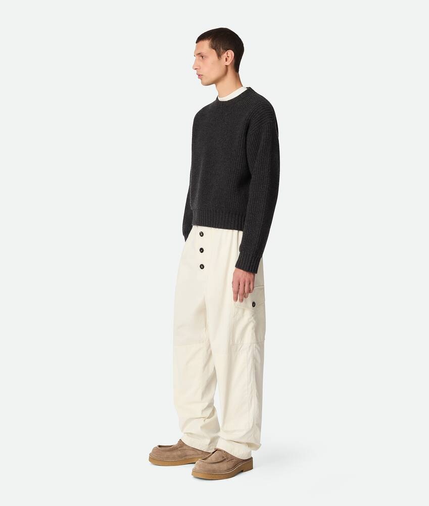 Bottega Veneta Pantalones De Sarga De Algodón Ligero