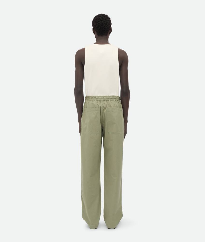 Bottega Veneta Pantalones De Sarga De Algodón Ligero