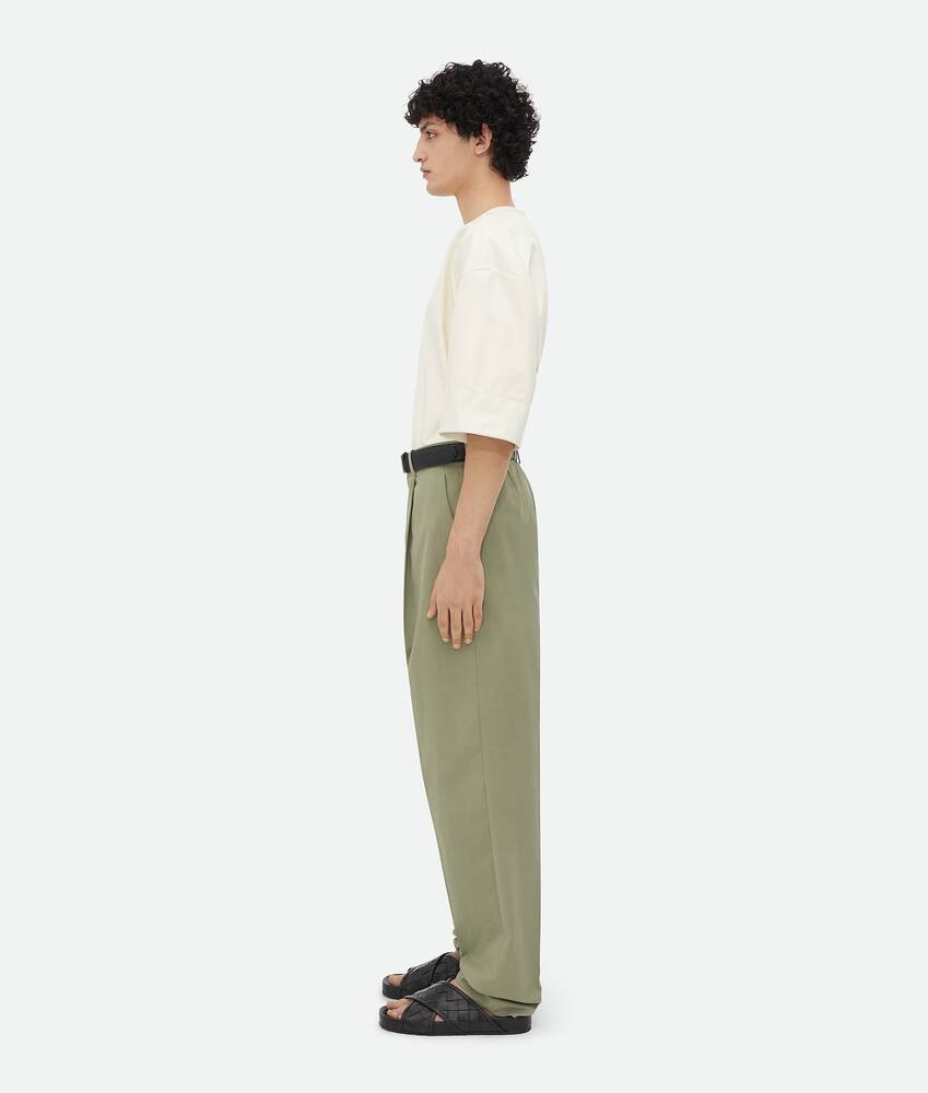 Bottega Veneta Pantalones De Sarga De Algodón Ligero