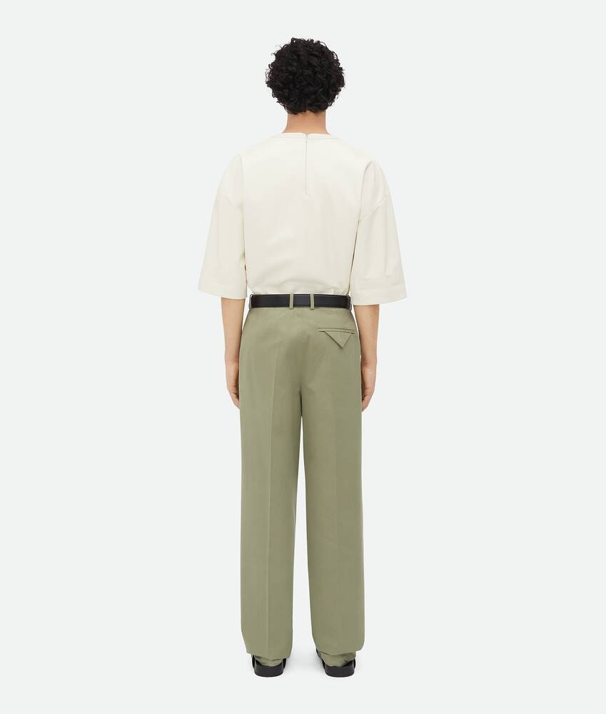 Bottega Veneta Pantalones De Sarga De Algodón Ligero