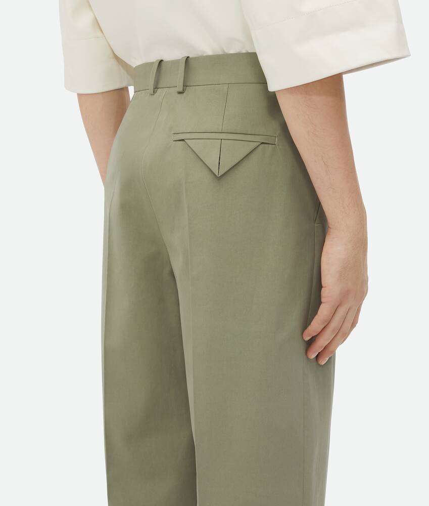 Bottega Veneta Pantalones De Sarga De Algodón Ligero