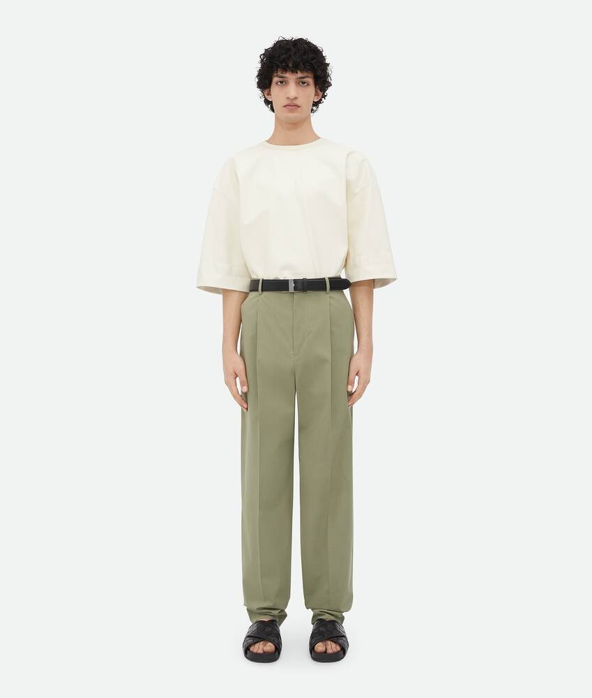 Bottega Veneta Pantalones De Sarga De Algodón Ligero