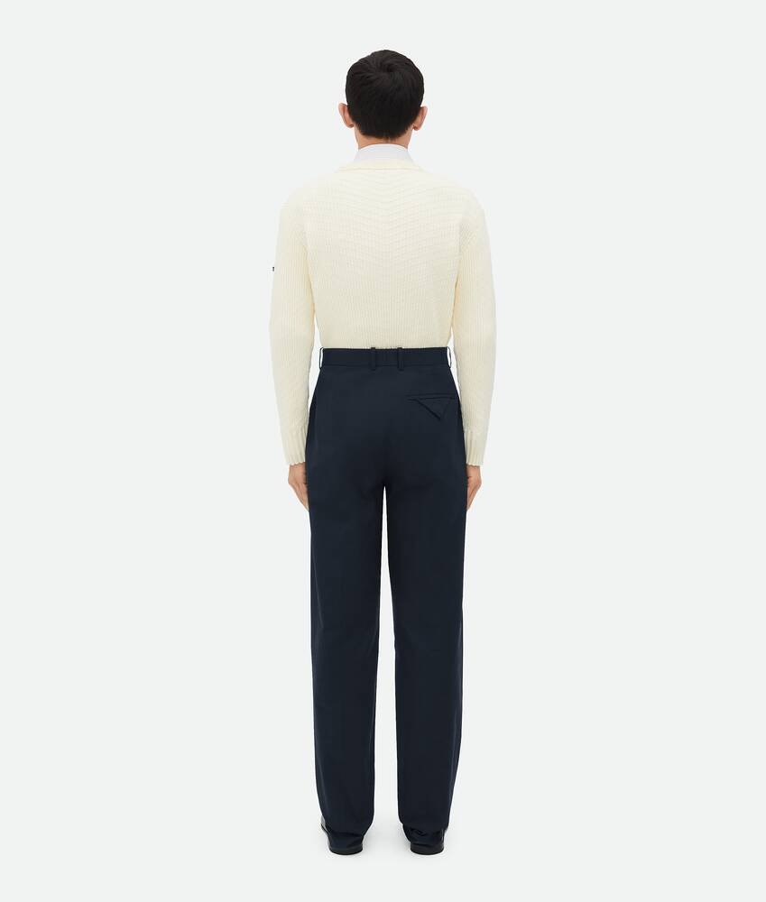Bottega Veneta Pantalones De Sarga De Algodón Ligero