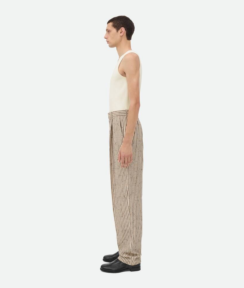 Bottega Veneta Pantalones De Viscosa Texturizada Y Seda
