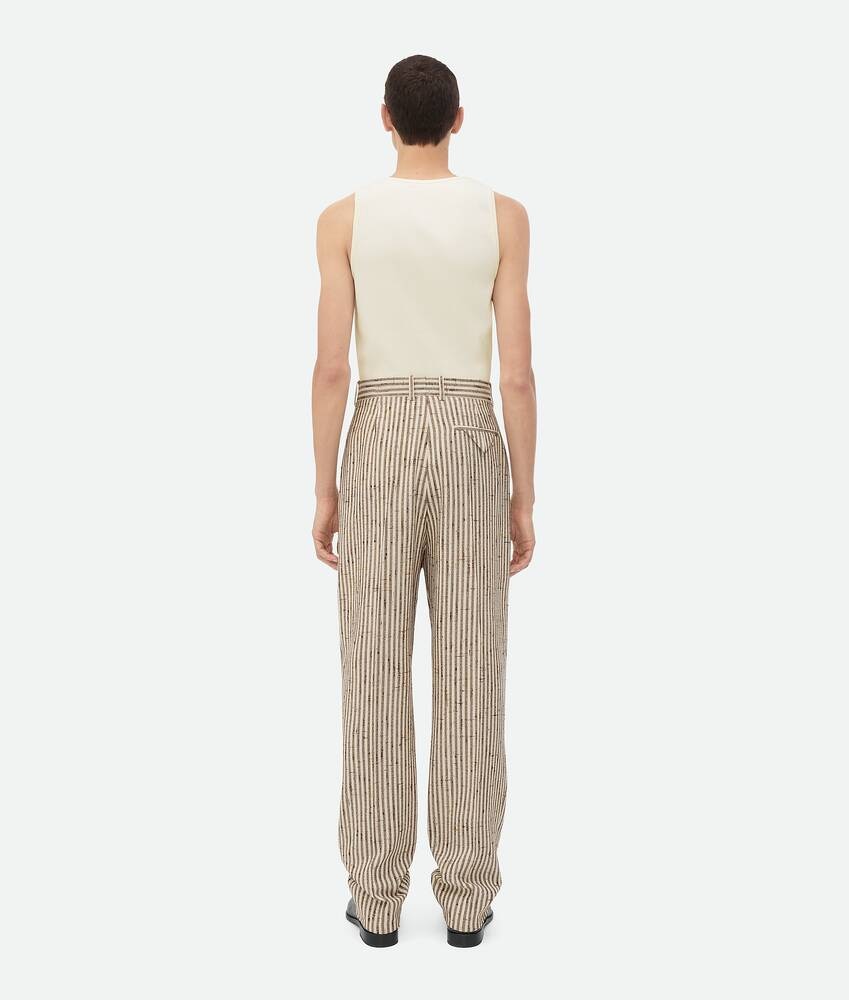 Bottega Veneta Pantalones De Viscosa Texturizada Y Seda