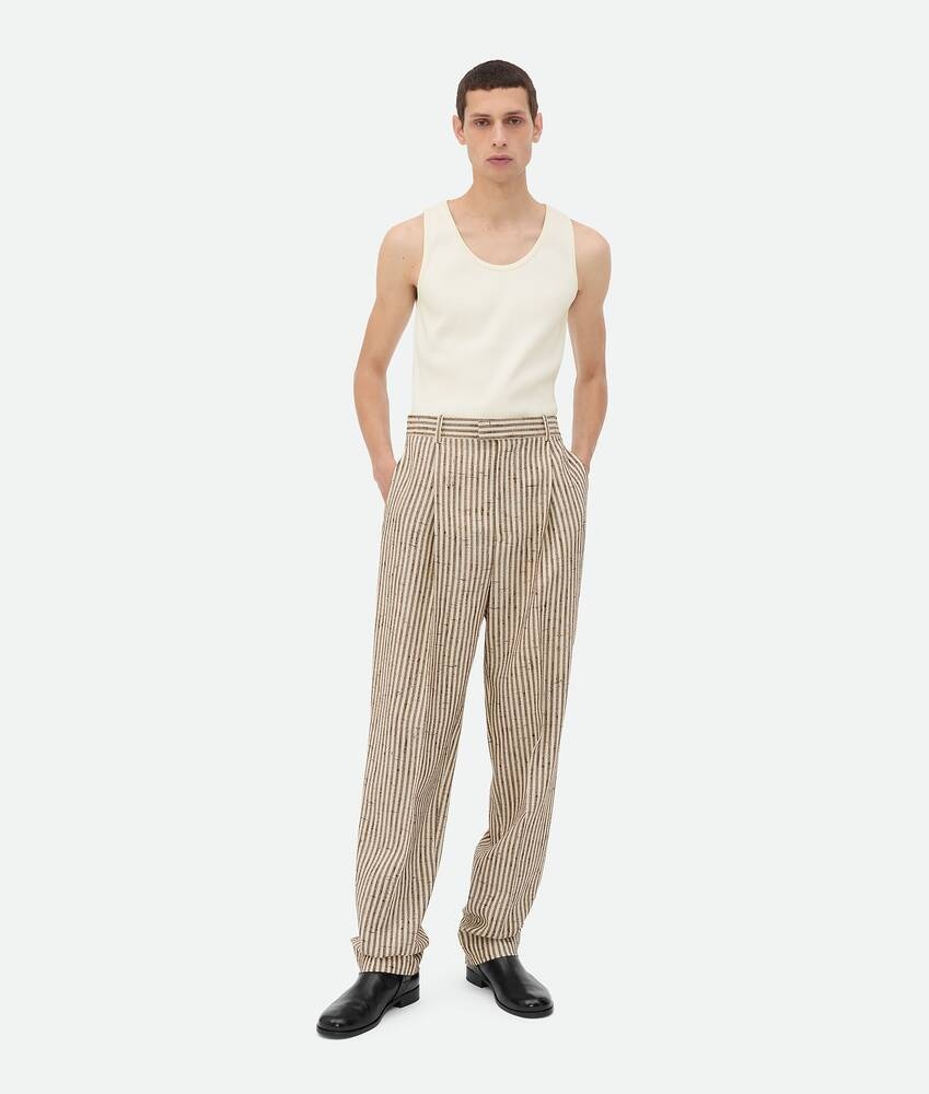 Bottega Veneta Pantalones de viscosa texturizada y seda
