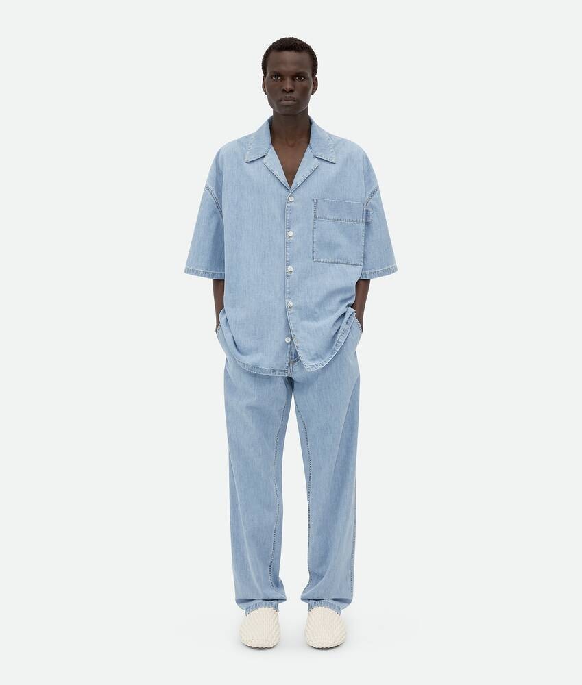 Bottega Veneta Pantalones Denim Elásticos Ligeramente Desteñidos