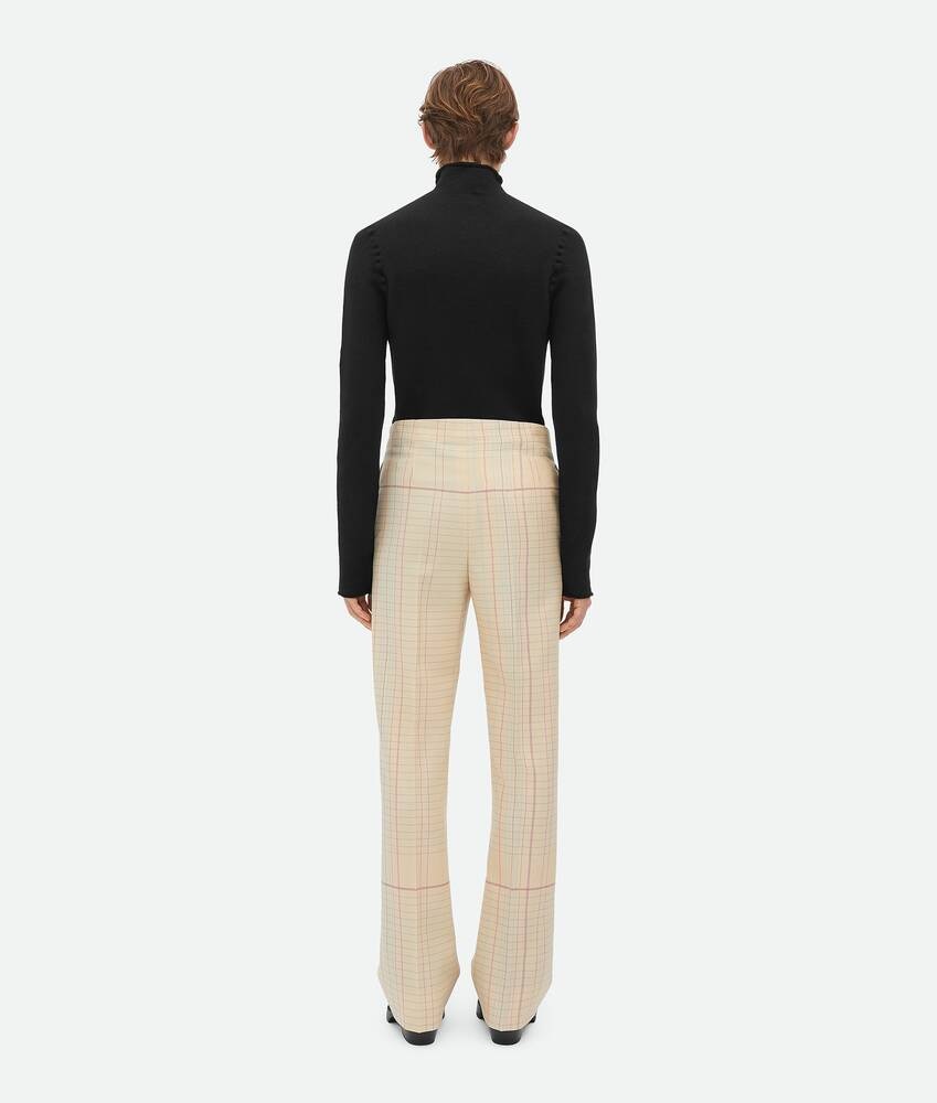 Bottega Veneta Pantalones Notebook Acampanados De Sarga De Lana