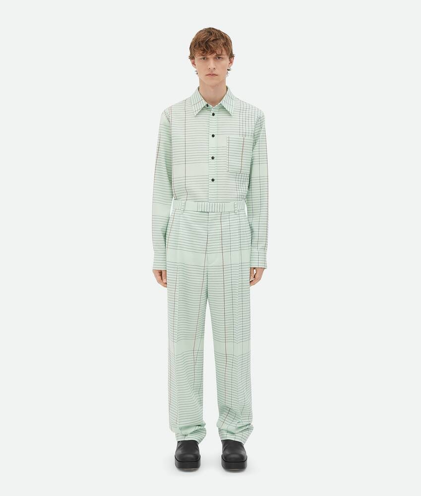 Bottega Veneta Pantalones Notebook De Sarga De Lana