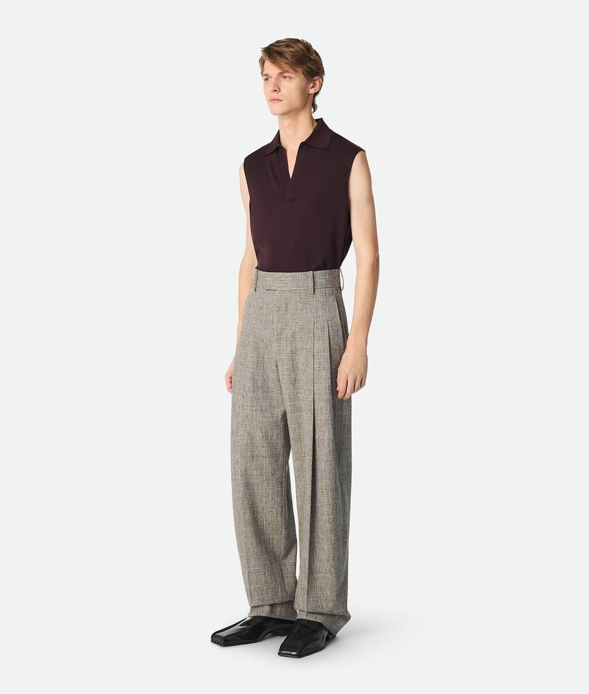 Bottega Veneta Pantalones Rectos De Viscosa Con Motas De Color